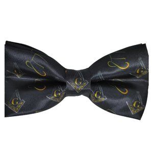 Masonic Bow Tie Black Square & Compasses Freemason Mason, Masonic bow tie